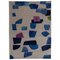 Rhizomes Milky Way Blue Hand Knotted Rug by Charlotte Culot 1