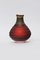 Skulpturale Vase aus geblasenem Glas und Messing von Pia Wüstenberg 6