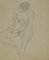 André Meaux Saint-Marc, donna nuda, matita originale, inizio XX secolo, Immagine 1