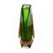 Green Hand-Crafted Murano Glass Vase by Flavio Poli for Mandruzzato, Italy, 1960s 3