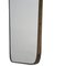 Brass Shield Form Mirror in the Style of Gio Ponti, Italy, 1950s, Image 4