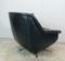 Chrome and Black Leather Swivel Chair, 1960s 5