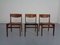Danish Solid Teak Dining Chairs, 1960s, Set of 3, Image 1