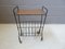 Mid-Century Side Table with Magazine Rack, Image 1