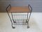 Mid-Century Side Table with Magazine Rack, Image 4