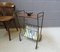 Mid-Century Side Table with Magazine Rack 10