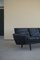 Danish Black Leather Sofa on Rosewood Legs by Georg Thams, 1964 4