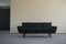 Danish Black Leather Sofa on Rosewood Legs by Georg Thams, 1964 2