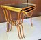 French Art Deco Glass & Gold Stacking Tables, 1940, Set of 3 11