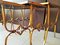 French Art Deco Glass & Gold Stacking Tables, 1940, Set of 3, Image 15