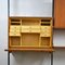 Wood & Metal Bookcase with Shelves & Compartments, 1950s 5