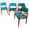 German Teak Dining Chair Set by Thonet, 1960s, Set of 4, Image 1