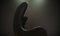 Egg chair in pelle nera di Arne Jacobsen per Fritz Hansen, Immagine 9