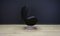 Black Leather Egg Chair by Arne Jacobsen for Fritz Hansen 6