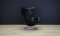 Egg chair in pelle nera di Arne Jacobsen per Fritz Hansen, Immagine 2