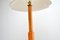 Art Deco Walnut & Maple Floor Lamp with Table, 1920s 8