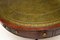 Antiker Regency Stil Leder Drum Tisch 4