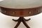 Antiker Regency Stil Leder Drum Tisch 7