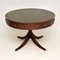 Antique Regency Style Leather Drum Table 1