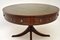 Antiker Regency Stil Leder Drum Tisch 5