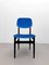 Blaue italienische Mid-Century Stühle aus Samt, 4er Set 5