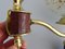 Golden Glass and Teak Sconces, Set of 2 9