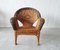 Mid-Century Stuhl aus Rattan 1