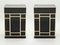 Black Lacquered Brass Bar Cabinets from Maison Jansen 1970s, Set of 2, Image 1