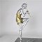 Große Art Deco Figurine Skulptur aus Bronze mit Flötenspielern 14