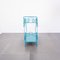 Vintage Tiffany Blue Iron Serving Bar Cart, 1950s, Image 5