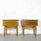 Tables de Chevet en Teck, 1950s, Set de 2 1