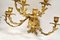 Antique Gilt Bronze Wall Sconce Candleholders, Set of 2 7