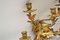 Antike Kerzenhalter aus vergoldeter Bronze Wandlampe, 2er Set 6