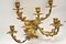 Antike Kerzenhalter aus vergoldeter Bronze Wandlampe, 2er Set 5