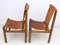 Italian Mid-Century Modern Leather Dining Chairs by Ilmari Tapiovaara for La Permanente Mobili Cantù, 1950s, Set of 2 4