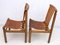 Italian Mid-Century Modern Leather Dining Chairs by Ilmari Tapiovaara for La Permanente Mobili Cantù, 1950s, Set of 2, Image 4