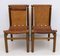 Italian Mid-Century Modern Leather Dining Chairs by Ilmari Tapiovaara for La Permanente Mobili Cantù, 1950s, Set of 2 1