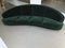 Mid-Century Italian Curved Green Velvet Sofa by Gio Ponti for Isa Bergamo 4