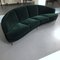 Mid-Century Italian Curved Green Velvet Sofa by Gio Ponti for Isa Bergamo, Image 6