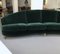 Mid-Century Italian Curved Green Velvet Sofa by Gio Ponti for Isa Bergamo 16