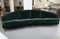 Mid-Century Italian Curved Green Velvet Sofa by Gio Ponti for Isa Bergamo 17