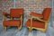 Oak Armchairs by Guilherme and Chambron, 1950s, Set of 2 4