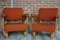Oak Armchairs by Guilherme and Chambron, 1950s, Set of 2 1