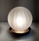 Italian Venini Style Spherical Blown Glass Table Lamps, 1980s, Set of 2 5