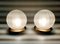 Italian Venini Style Spherical Blown Glass Table Lamps, 1980s, Set of 2, Image 2