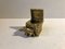 Antique French Gilt Bronze Pigsty Inkwell, Circa 1900, Image 3