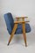 Vintage Blue 366 Lounge Chair by Józef Chierowski, 1970s, Image 3