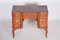 Czech Baroque Style Brown Oak Writing Desk with Mirror, 1820s, Image 6