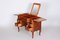 Czech Baroque Style Brown Oak Writing Desk with Mirror, 1820s, Image 7