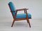 Danish Armchair with Trevira Furniture Fabric, 1960s 4